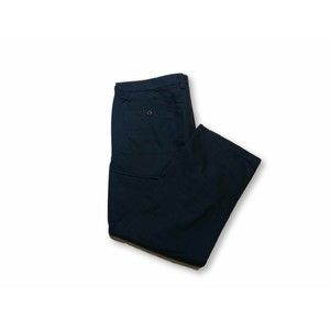 OLD NAVY CLASSIC KHAKI PANTS MENS SIZE 42X30  SLIM FIT NAVY COLOR  ZIP FLY